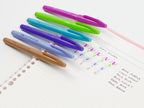 Pentel Fude Touch Sign Pen 6 Color Set