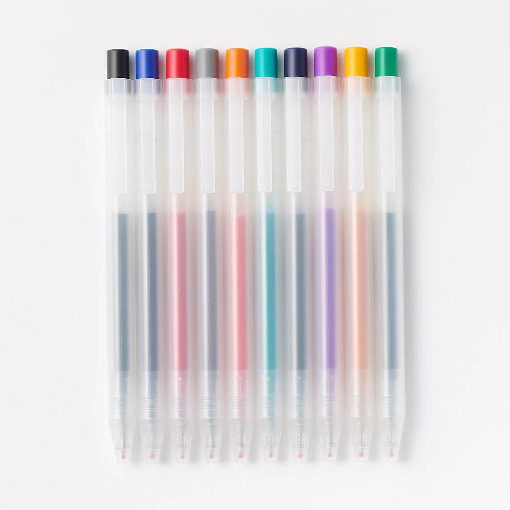 Gel Ink Click Pen 10 Color Set / MUJI