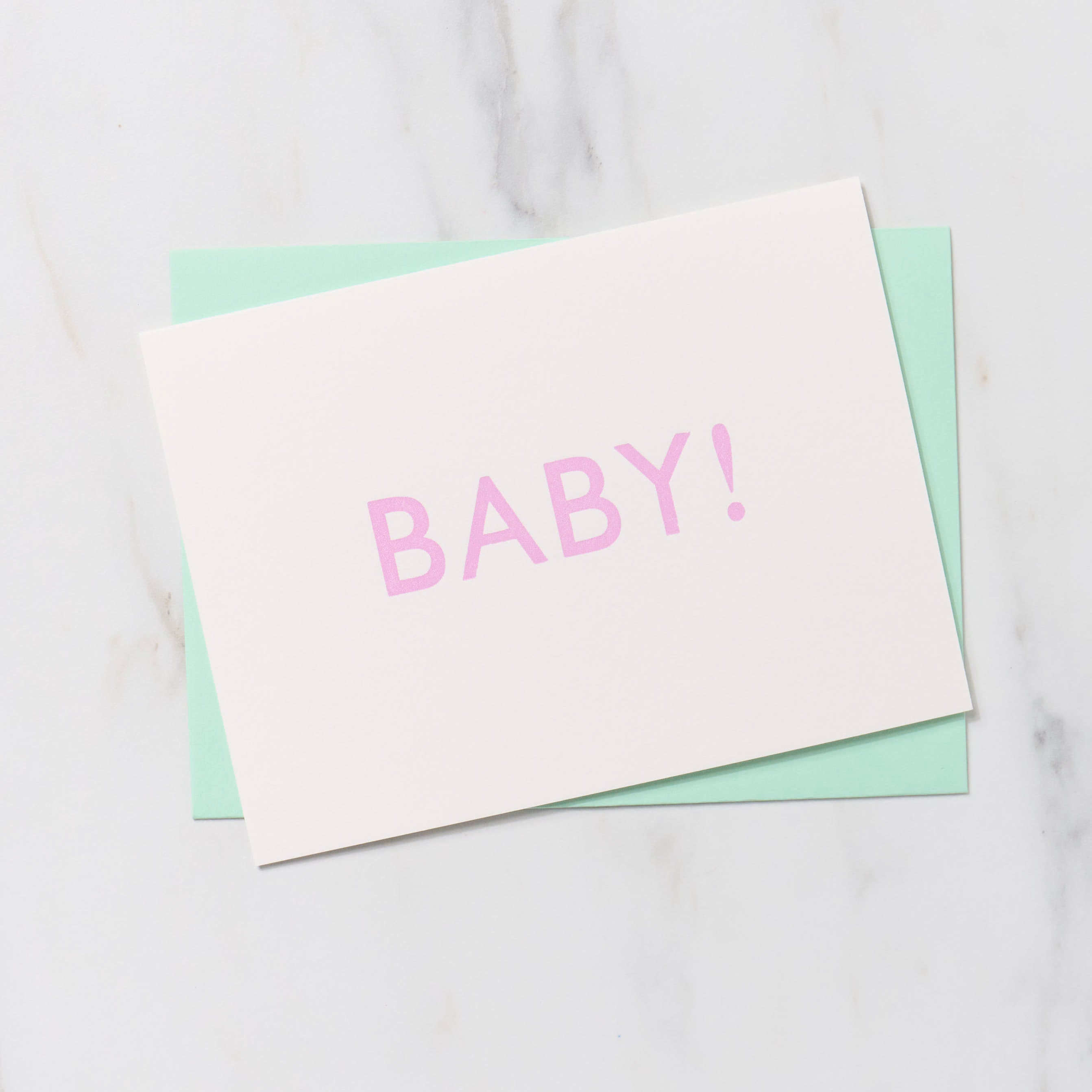 Gill Sans 1 Word Greeting Cards / Letterpress Letters