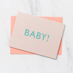 Gill Sans 1 Word Greeting Cards / Letterpress Letters