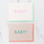Gill Sans 1 Word Greeting Cards / Letterpress Letters