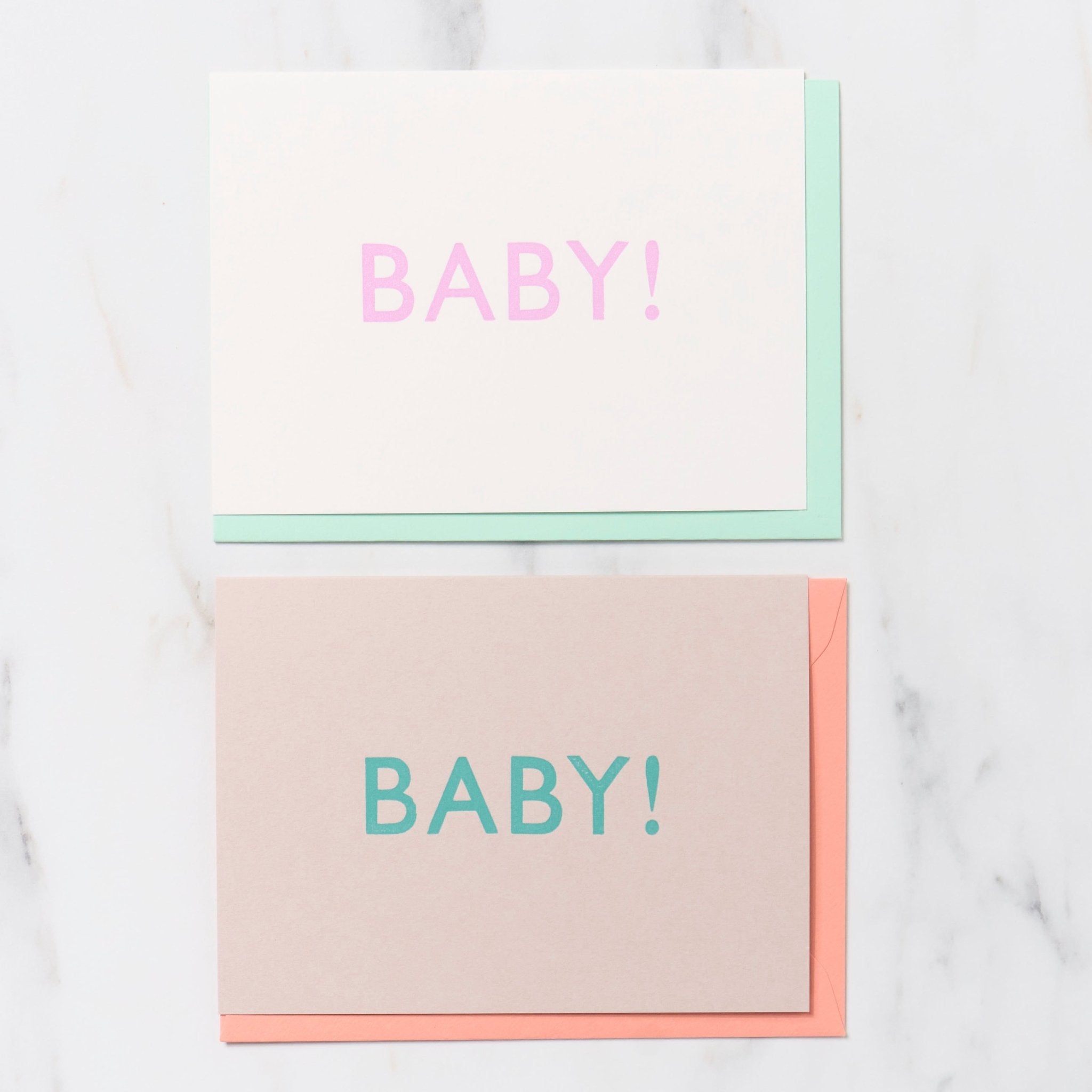 Gill Sans 1 Word Greeting Cards / Letterpress Letters