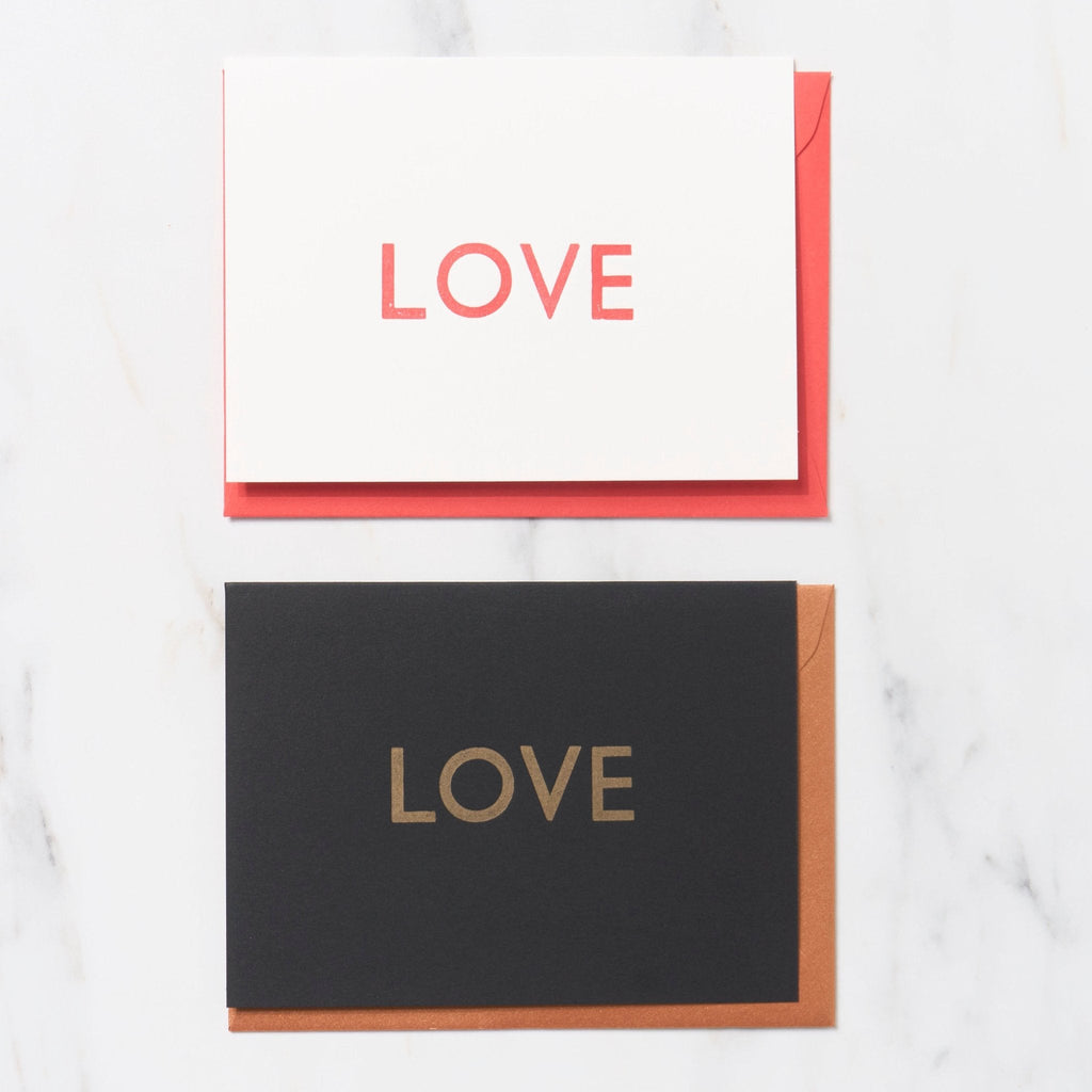 Gill Sans 1 Word Greeting Cards / Letterpress Letters