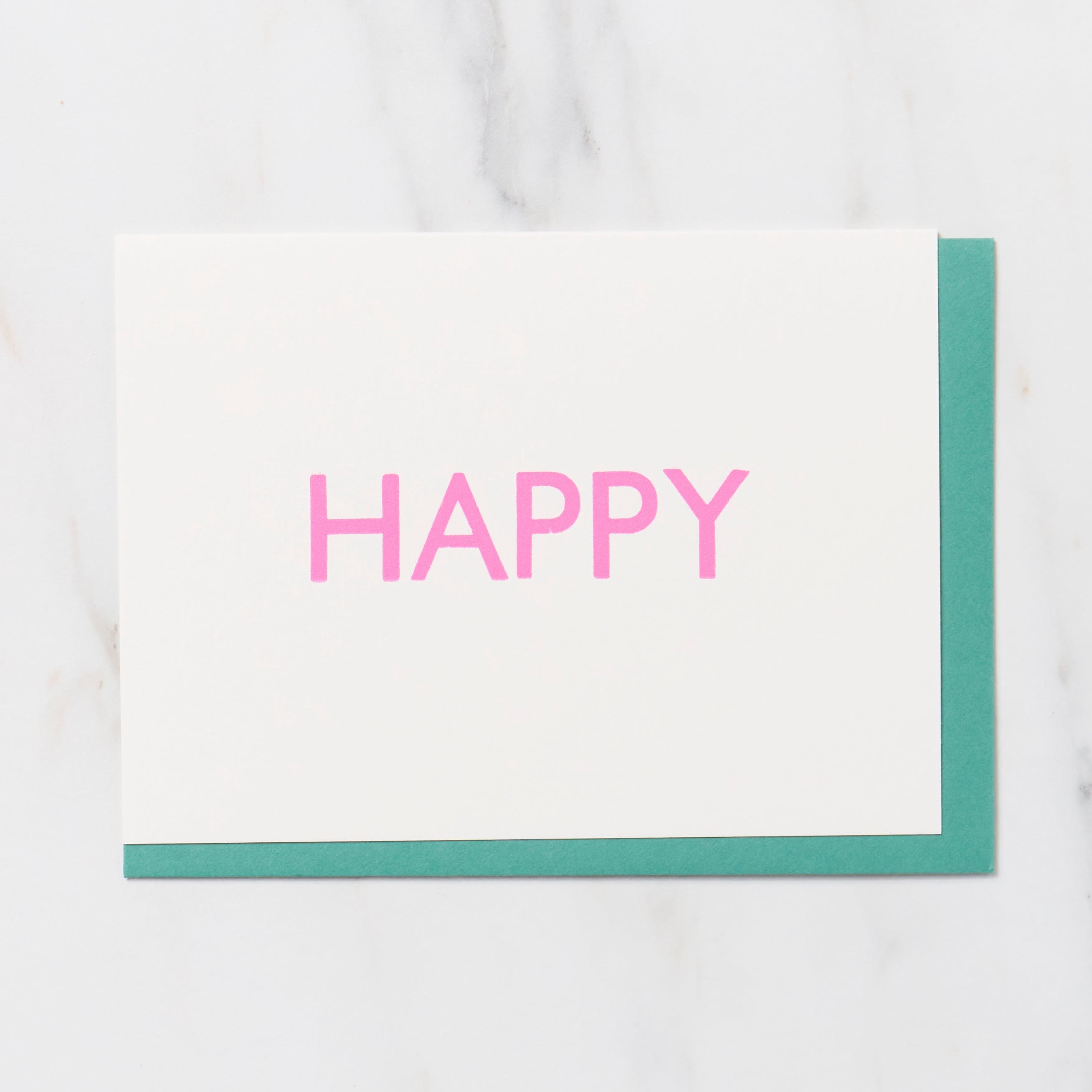 Gill Sans 1 Word Greeting Cards / Letterpress Letters