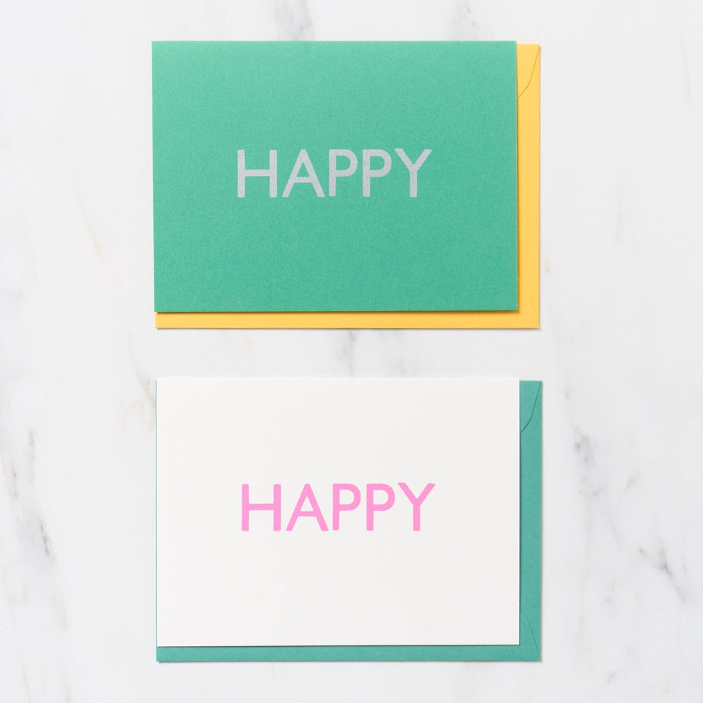 Gill Sans 1 Word Greeting Cards / Letterpress Letters