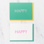 Gill Sans 1 Word Greeting Cards / Letterpress Letters