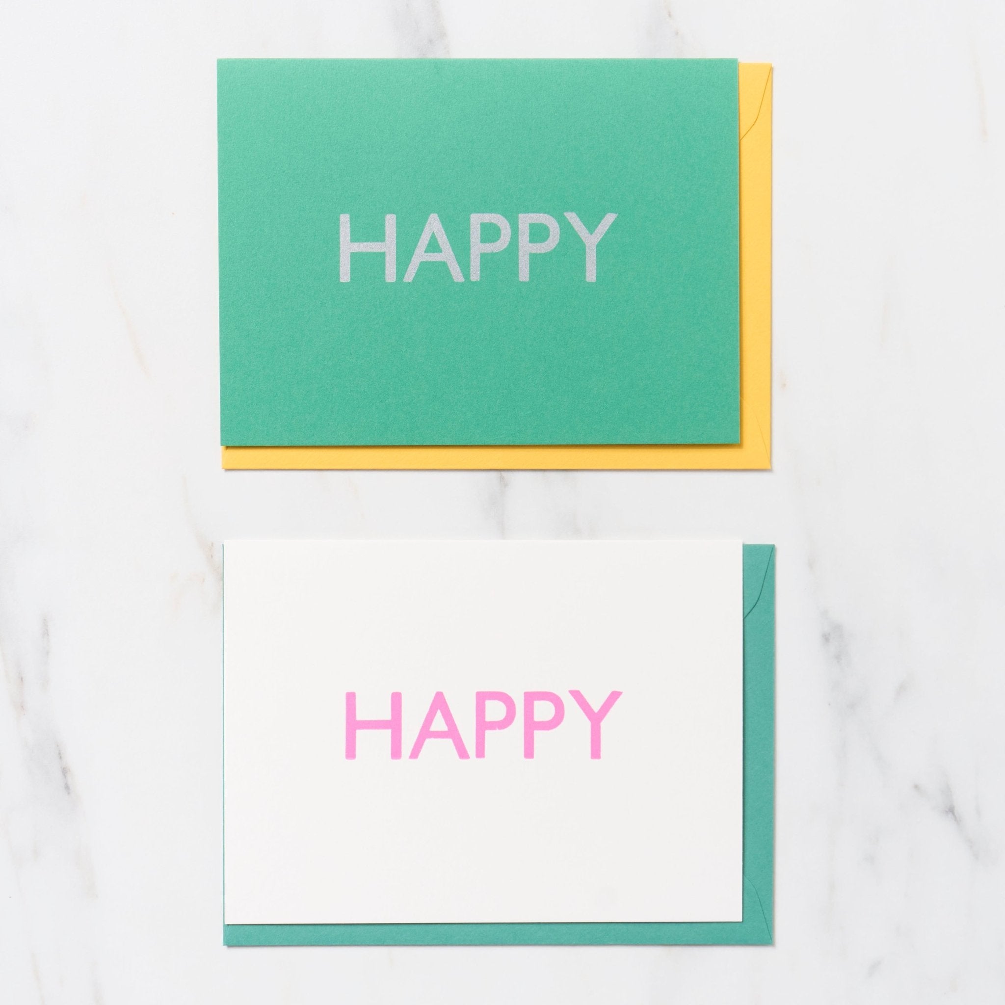 Gill Sans 1 Word Greeting Cards / Letterpress Letters