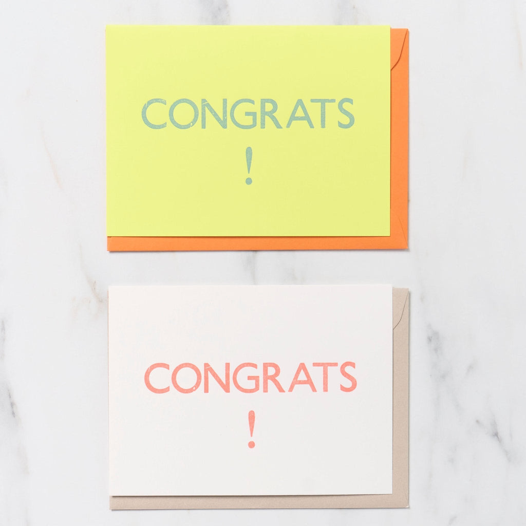 Gill Sans 1 Word Greeting Cards / Letterpress Letters