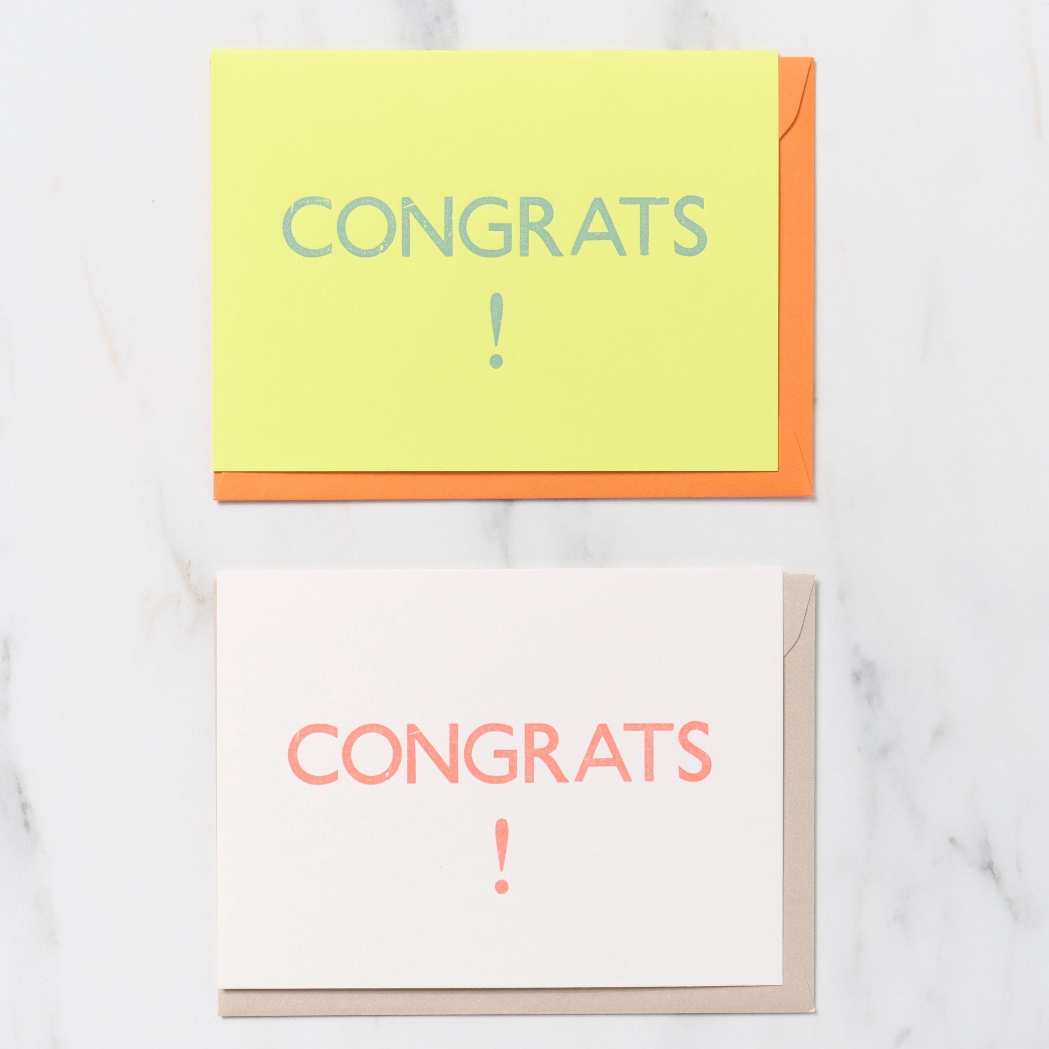 Gill Sans 1 Word Greeting Cards / Letterpress Letters