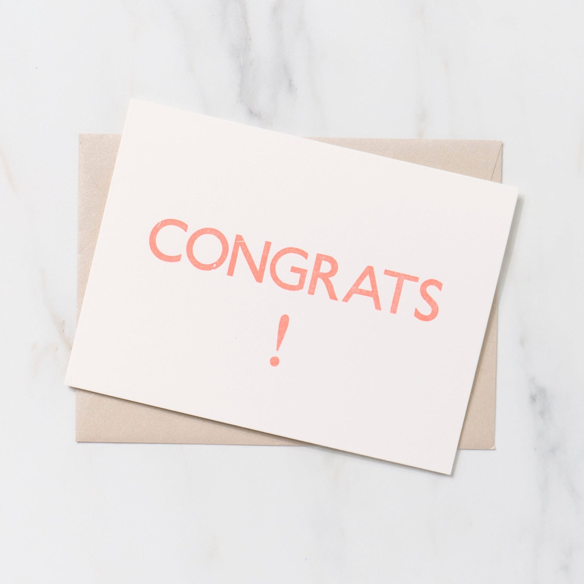 Gill Sans 1 Word Greeting Cards / Letterpress Letters