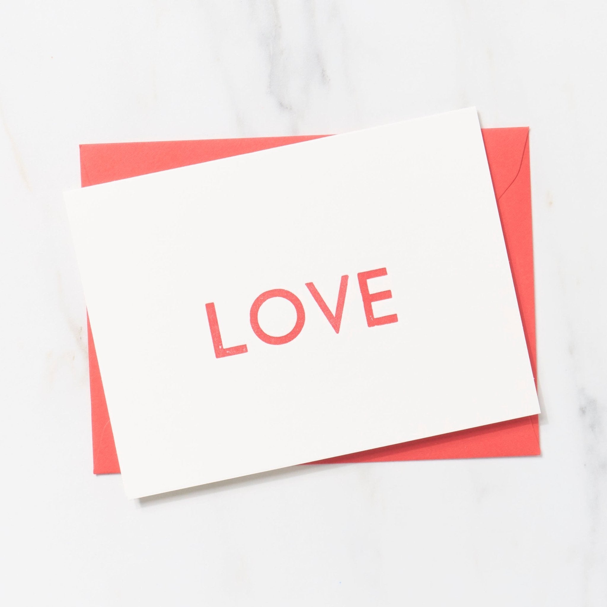 Gill Sans 1 Word Greeting Cards / Letterpress Letters