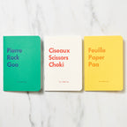 Goo Choki Paa 3 Notebook Set - Analogical / Letterpress Letters