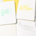 Goo Choki Paa 3 Notebook Set - Analogical / Letterpress Letters