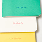 Goo Choki Paa 3 Notebook Set - Analogical / Letterpress Letters