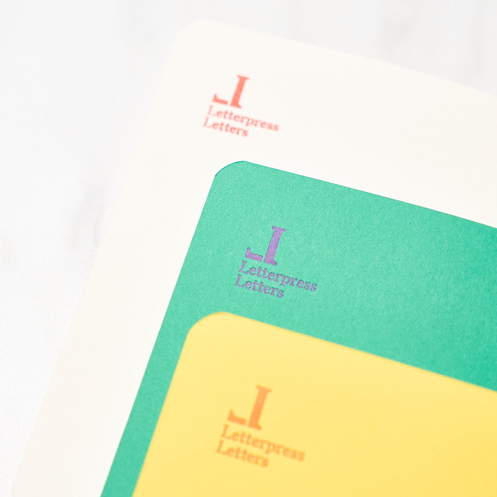 Goo Choki Paa 3 Notebook Set - Analogical / Letterpress Letters