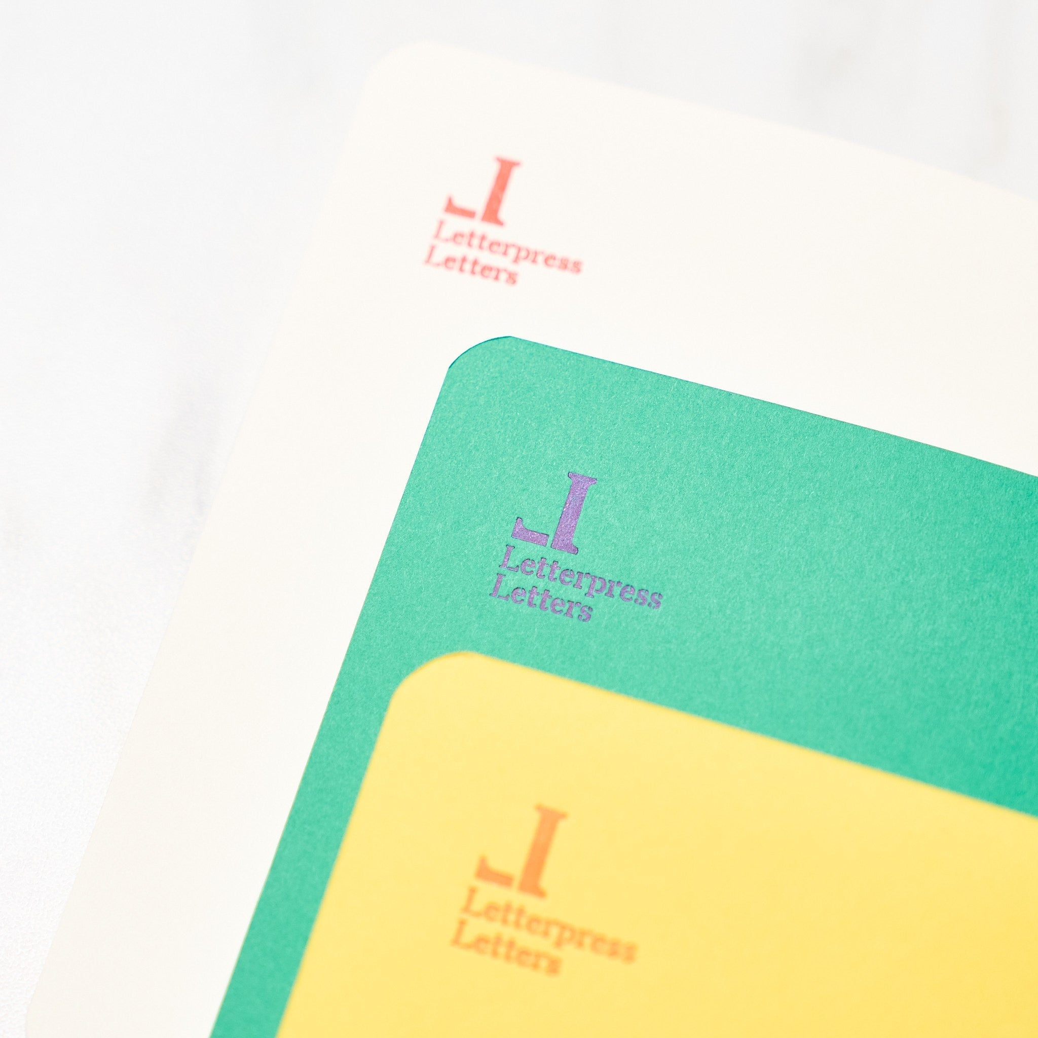 Goo Choki Paa 3 Notebook Set - Analogical / Letterpress Letters