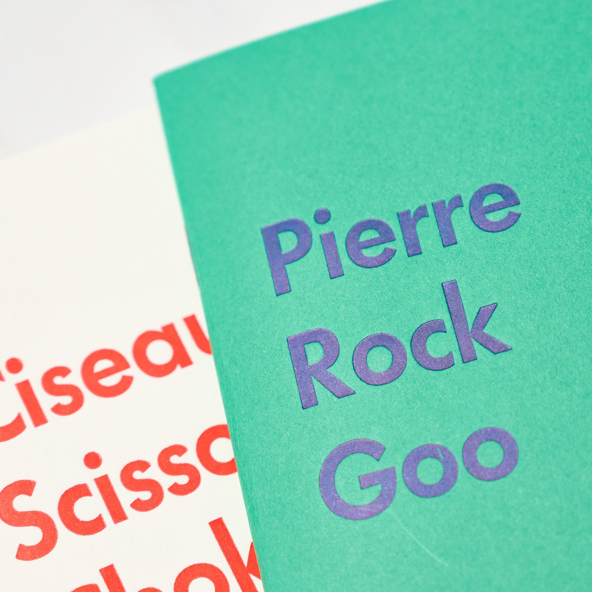 Goo Choki Paa 3 Notebook Set - Analogical / Letterpress Letters