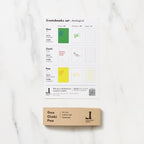 Goo Choki Paa 3 Notebook Set - Analogical / Letterpress Letters