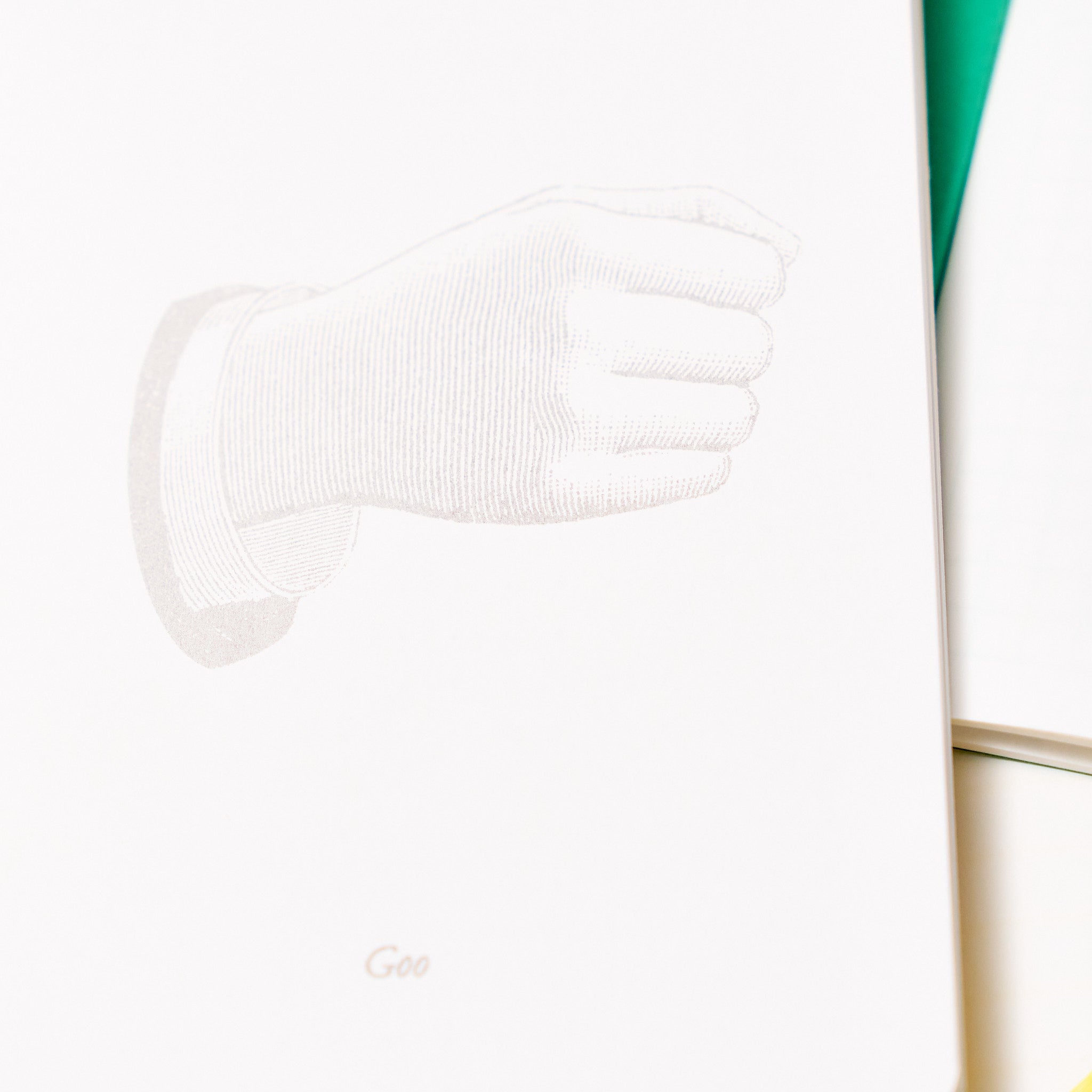 Goo Choki Paa 3 Notebook Set - Complementary / Letterpress Letters