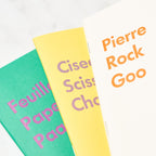 Goo Choki Paa 3 Notebook Set - Complementary / Letterpress Letters
