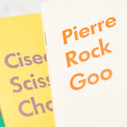Goo Choki Paa 3 Notebook Set - Complementary / Letterpress Letters