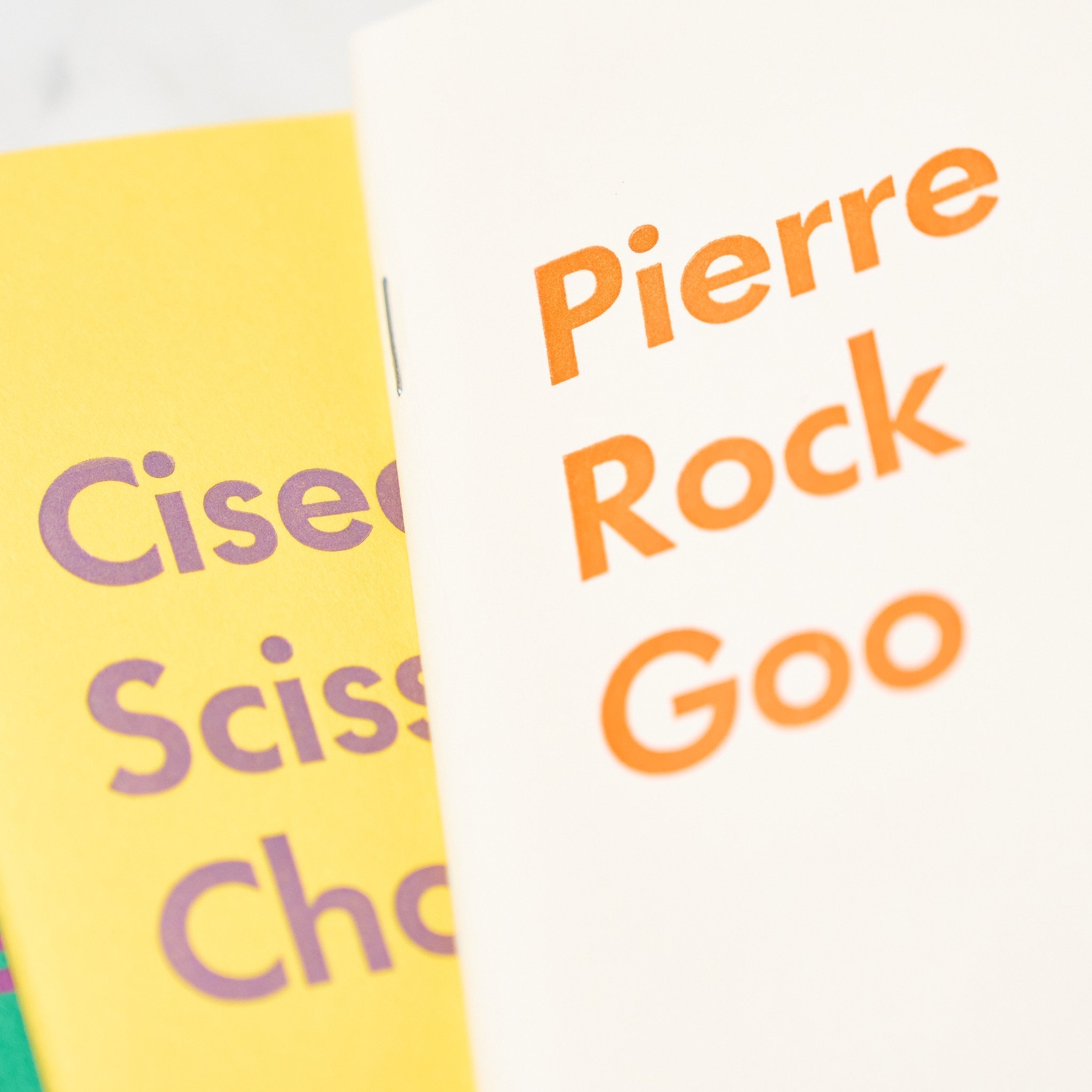 Goo Choki Paa 3 Notebook Set - Complementary / Letterpress Letters