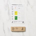 Goo Choki Paa 3 Notebook Set - Complementary / Letterpress Letters