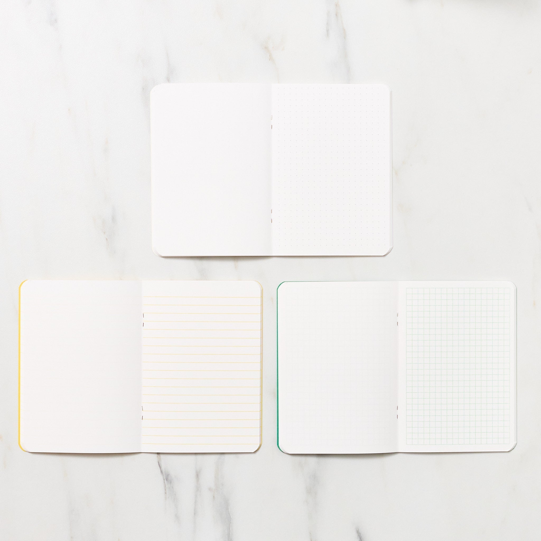 Goo Choki Paa 3 Notebook Set - Complementary / Letterpress Letters