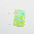 Happy Birthday Letter Stamp Card / Letterpress Letters