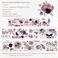 Pre-cut Violet Veil Wide Washi/PET Tape