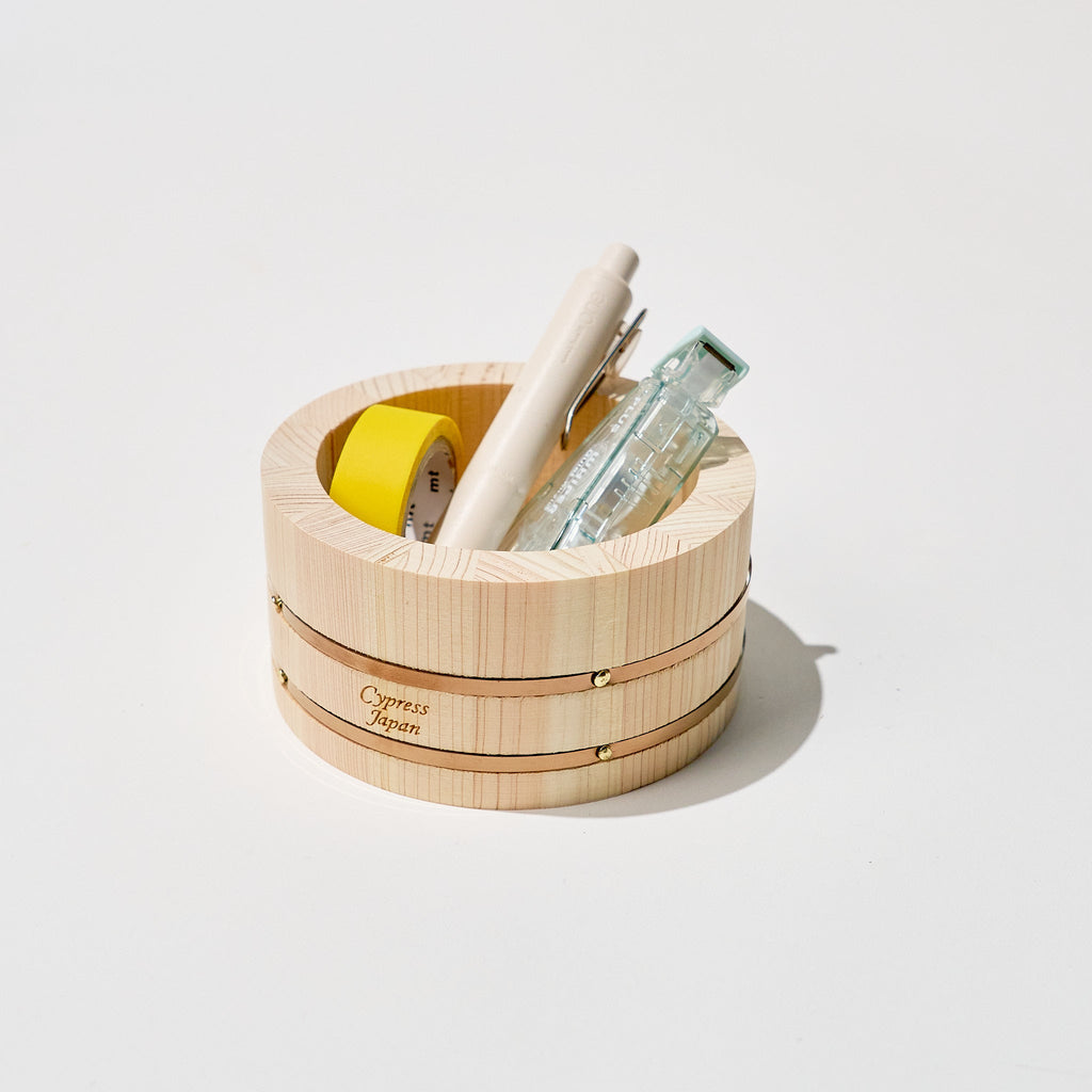 Hinoki Wood Mini Desk Organizers / Cypress Japan