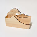 Hinoki Wood Multi-Stand Desktop Organizer / Cypress Japan
