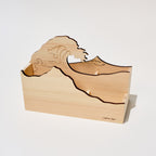 Hinoki Wood Multi-Stand Desktop Organizer / Cypress Japan