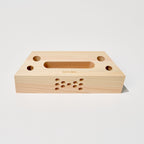 Hinoki Wood Phone Sound Amplifier and Stand / Cypress Japan