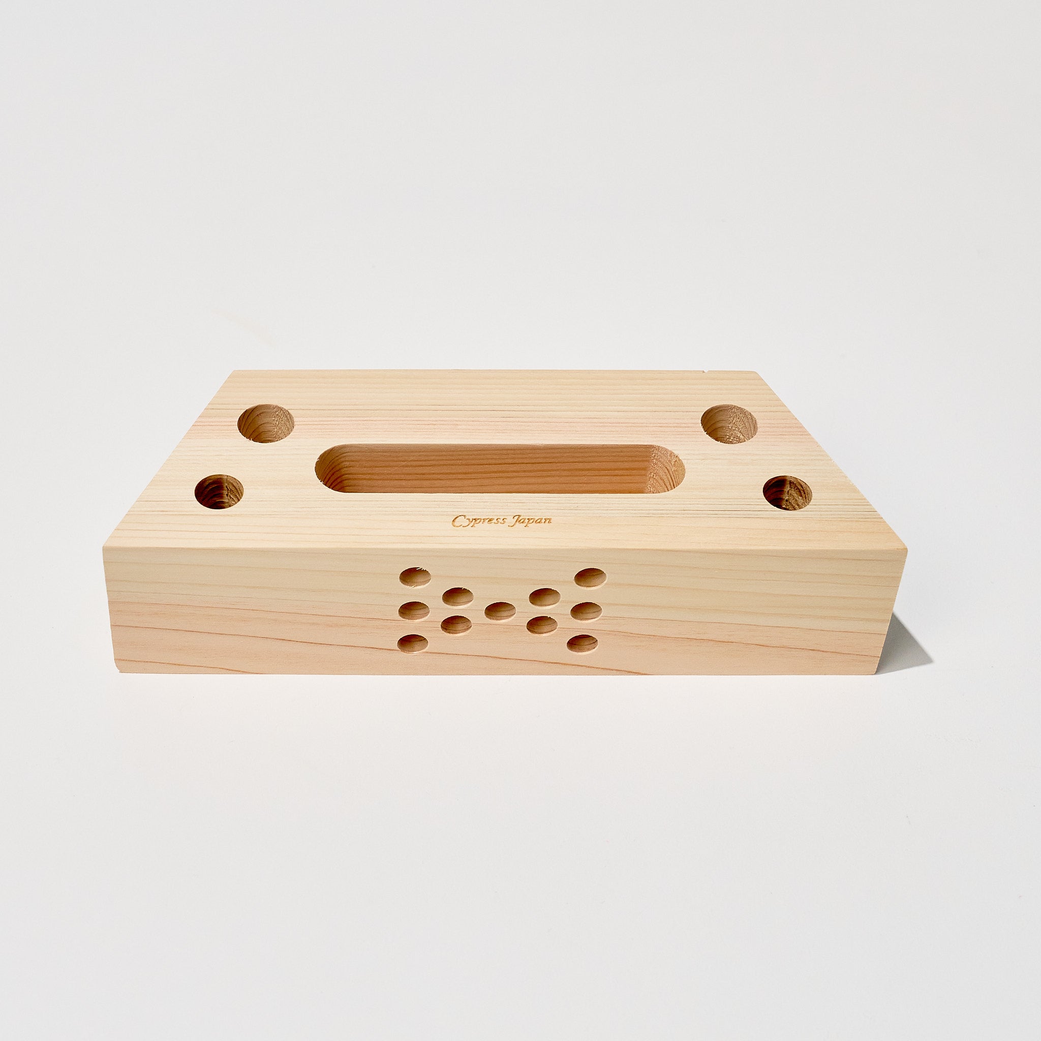 Hinoki Wood Phone Sound Amplifier and Stand / Cypress Japan