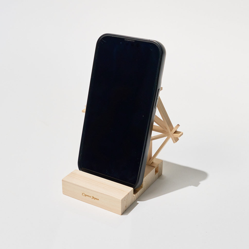 Hinoki Wood Phone Stands / Cypress Japan