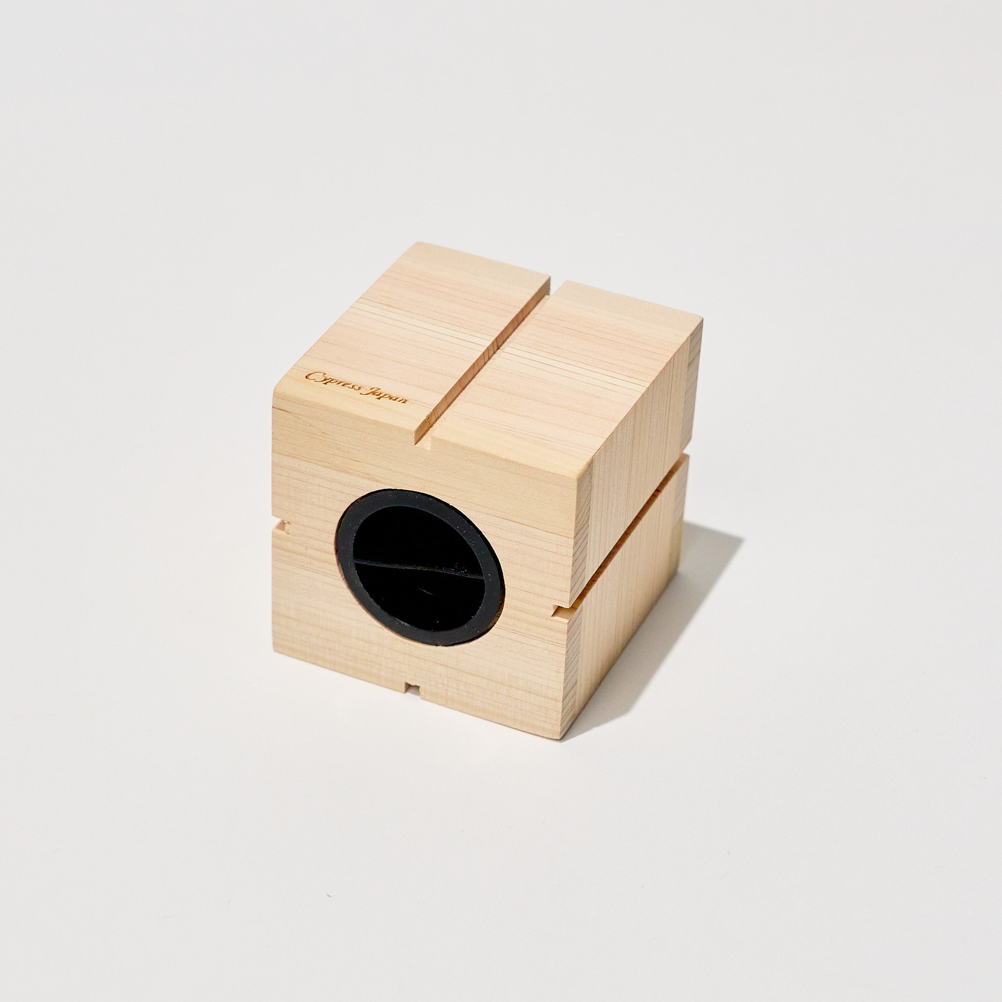 Hinoki Wood Secret Savings Box / Cypress Japan