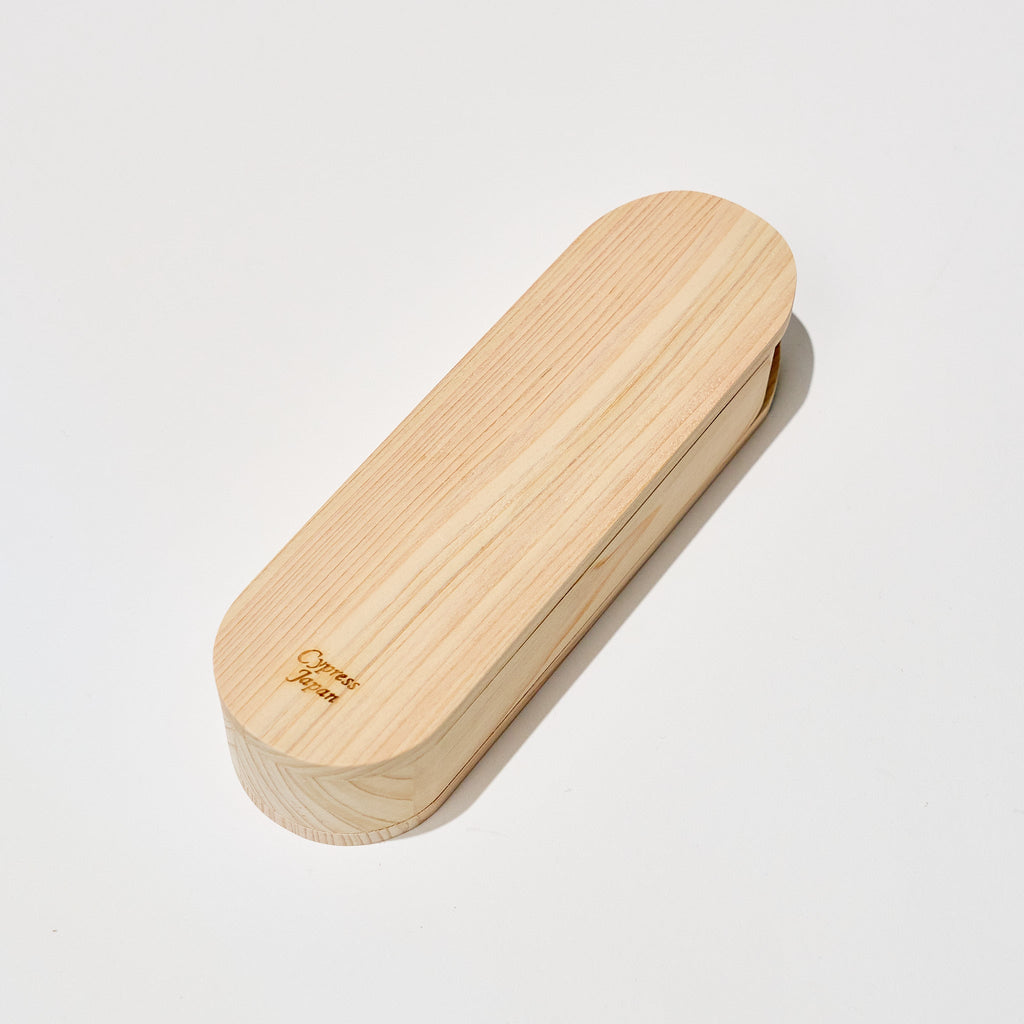 Hinoki Wood Slide Pen Case / Cypress Japan