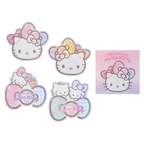 Hello Kitty 50th Anniversary Fashionable Ribbons Sticker and Pouch Set