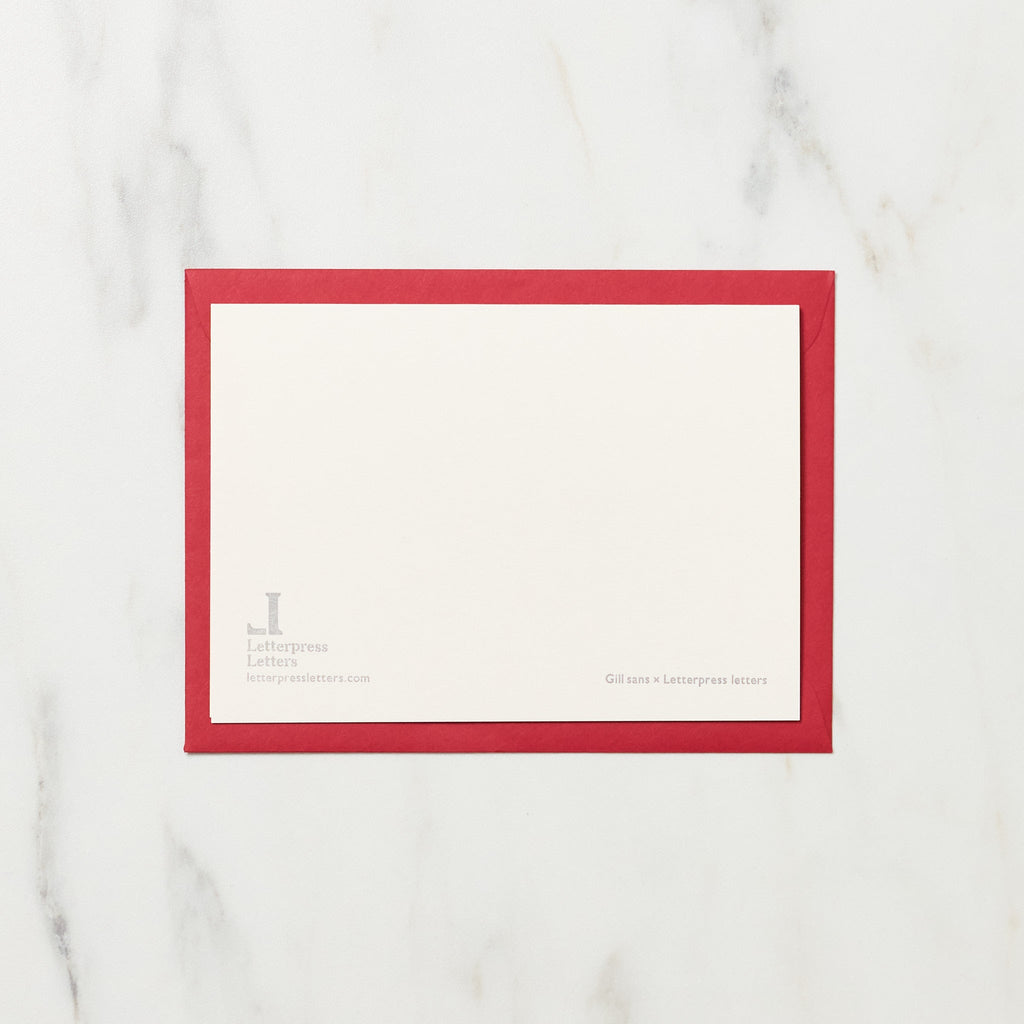 Ho Ho Ho Christmas Card / Letterpress Letters