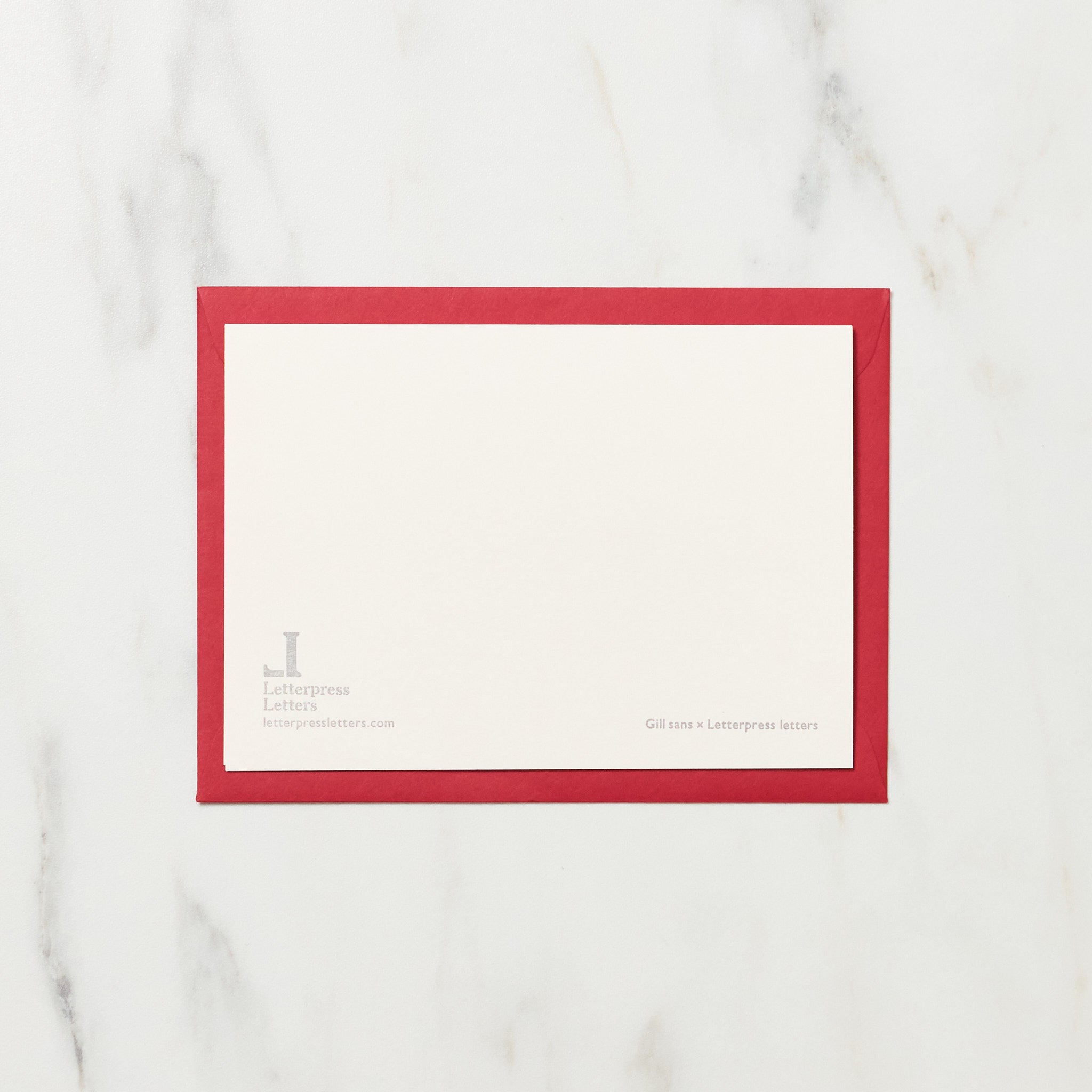 Ho Ho Ho Christmas Card / Letterpress Letters