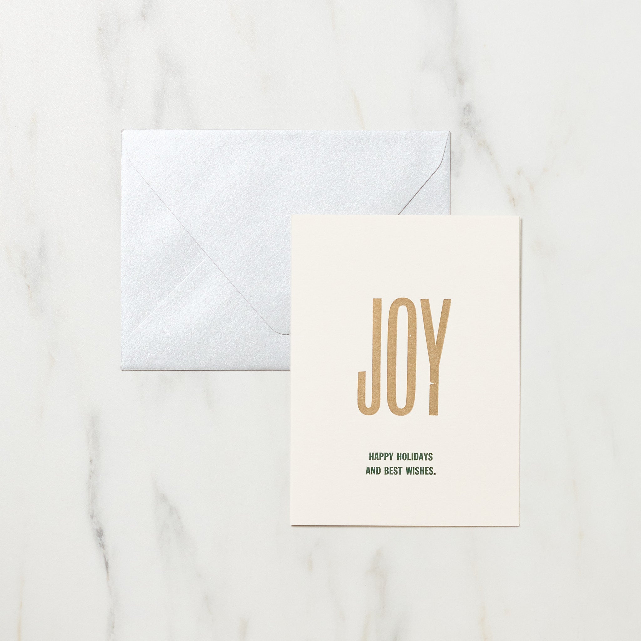 Holiday Words Christmas Card / Letterpress Letters