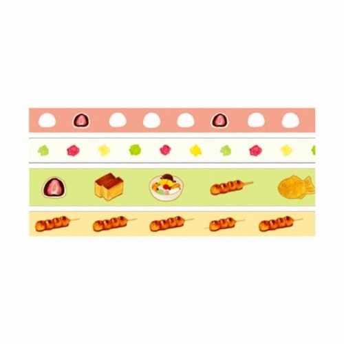Hosomasu Narrow Masking Tape Set 5m Roll / RYU-RYU