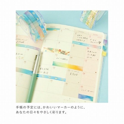 Hosomasu Narrow Masking Tape Set 5m Roll / RYU-RYU
