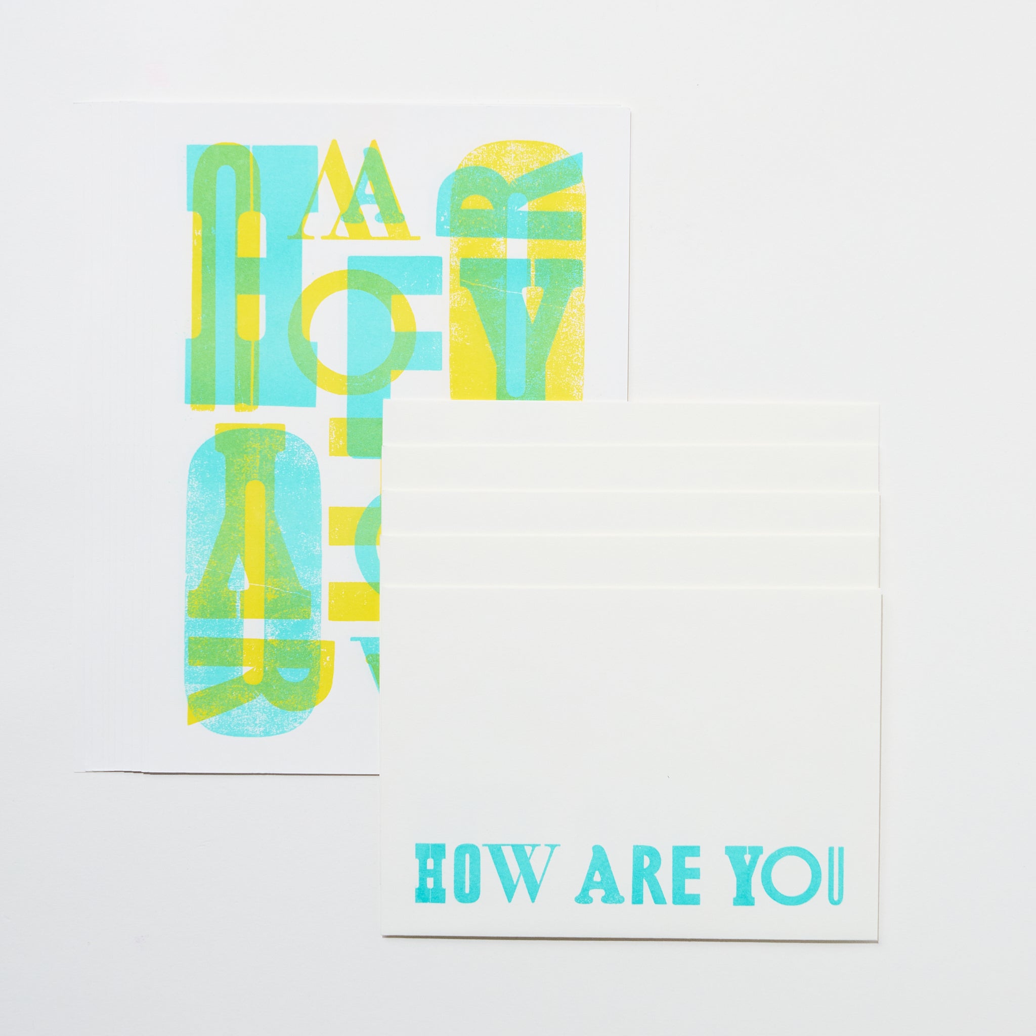 How Are You Letterset / Letterpress Letters
