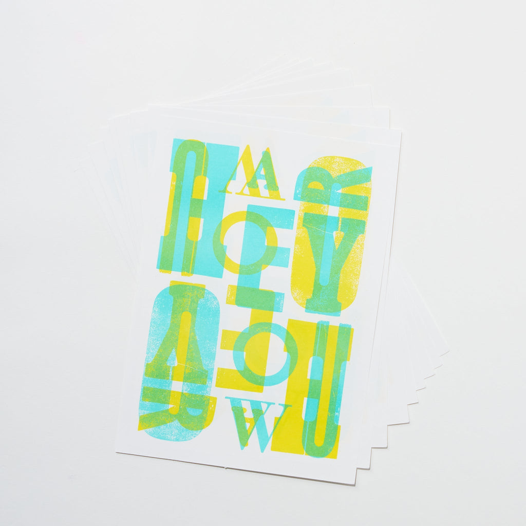 How Are You Letterset / Letterpress Letters