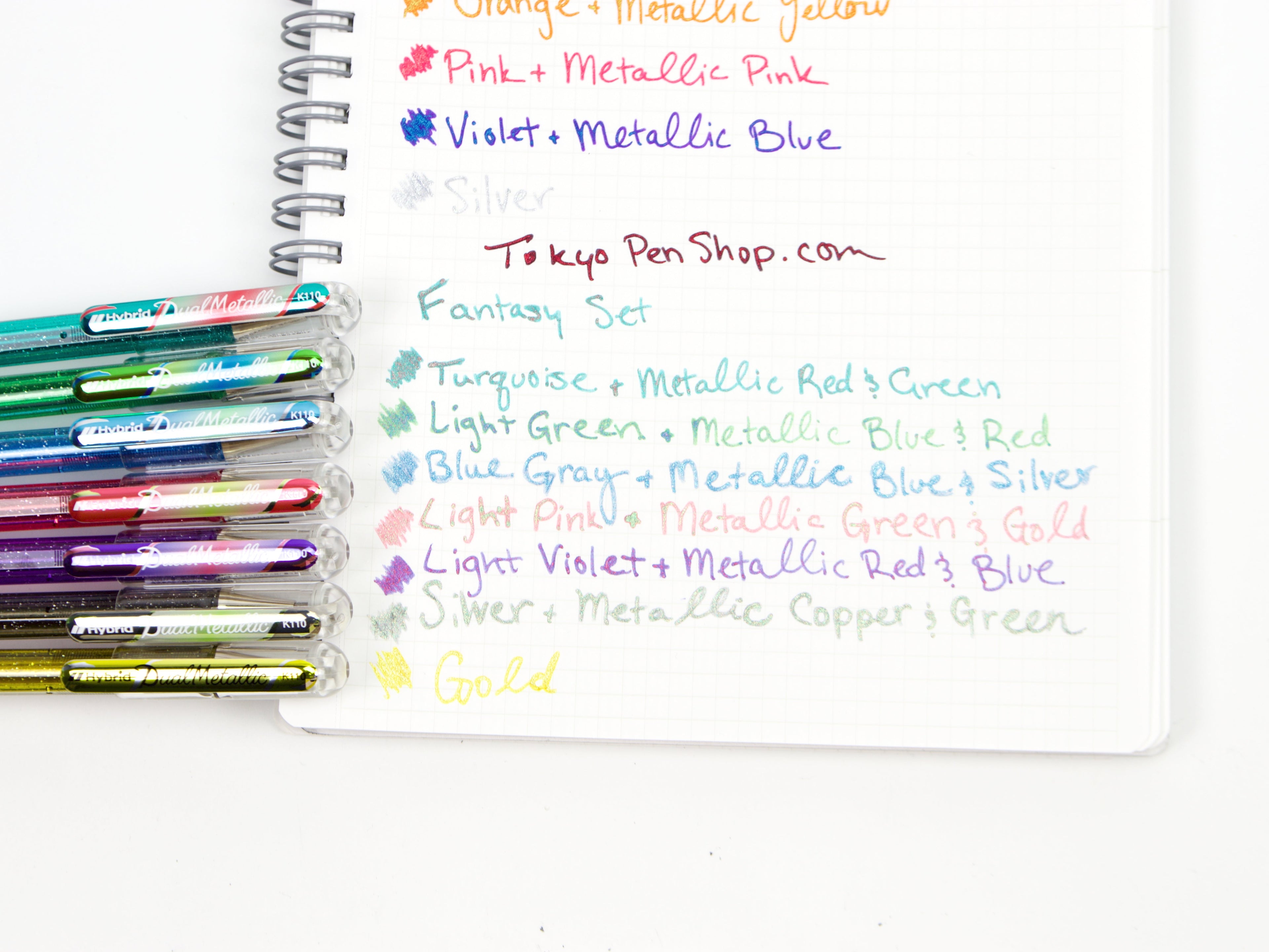Pentel Hybrid Dual 7 Color Set