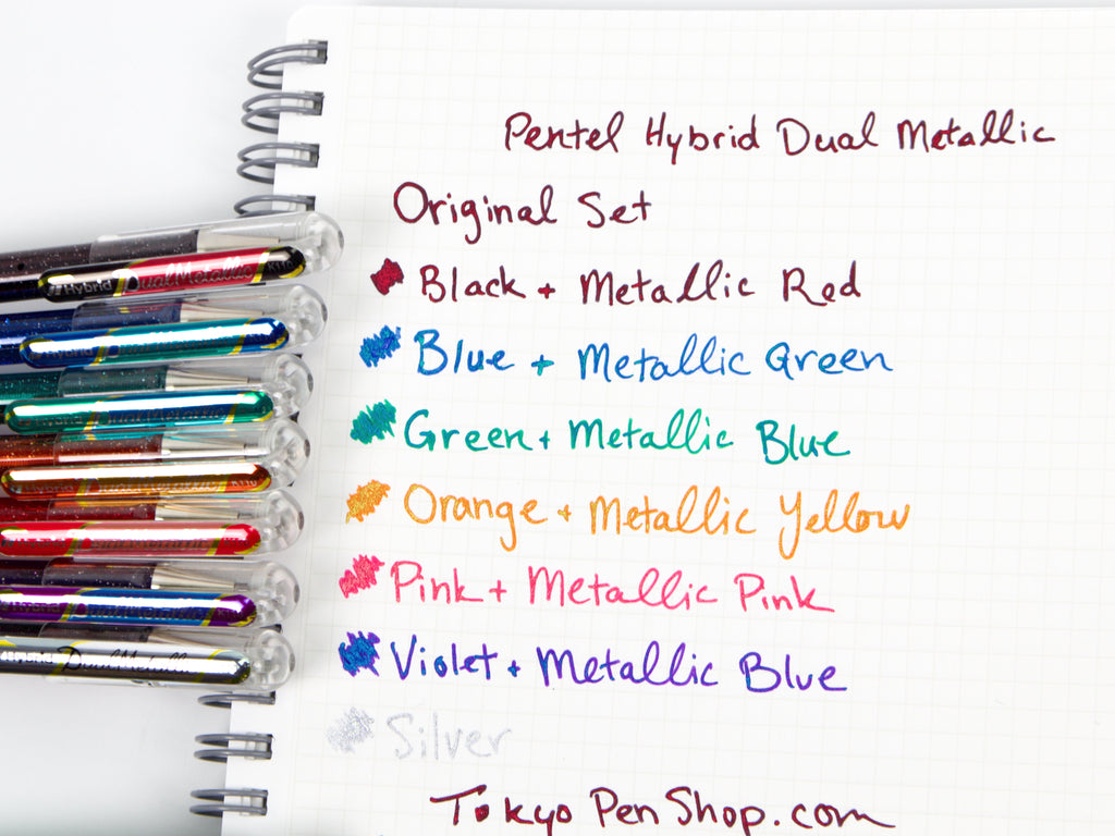 Pentel Hybrid Dual 7 Color Set