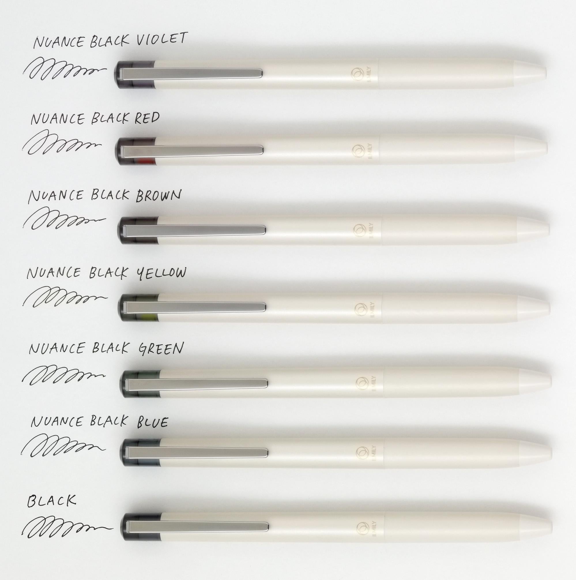 ILMILY NUANCE BLACK Gel Ink Pen & Memo Pad Set / Pilot