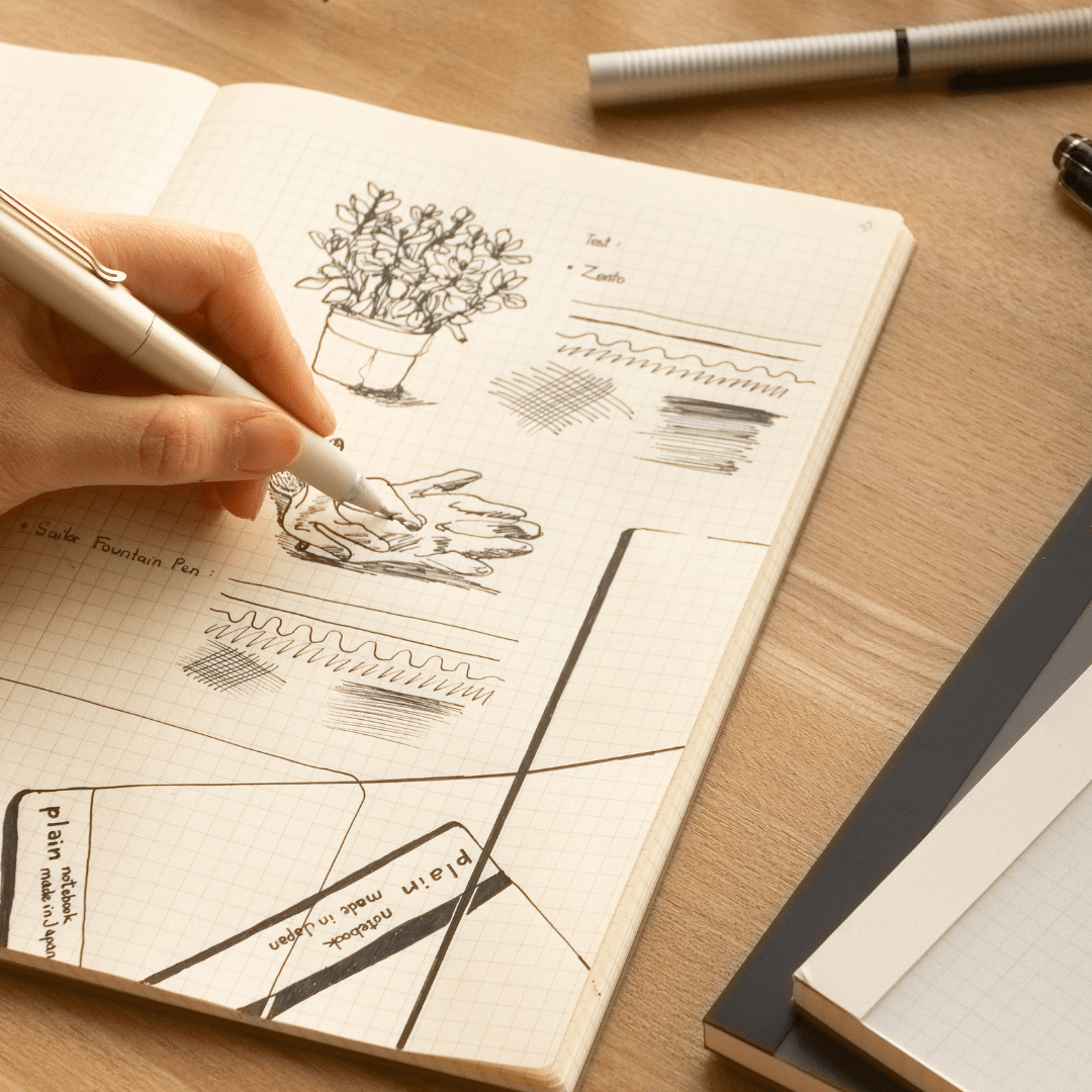 isshoni. Number Notebook Grid /  DAIGO